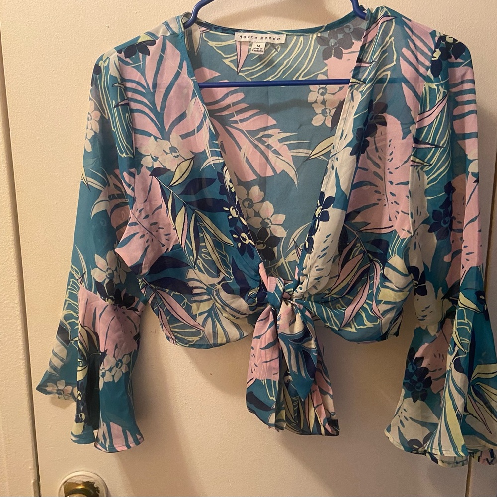 Floral Summer crop top